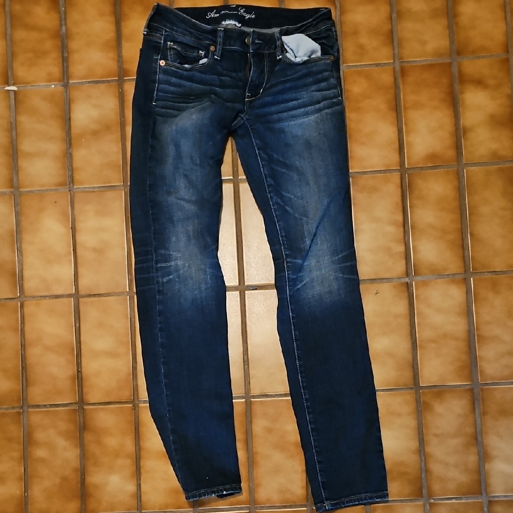 American Eagle Outfitters Dark Blue Skinny Jeans